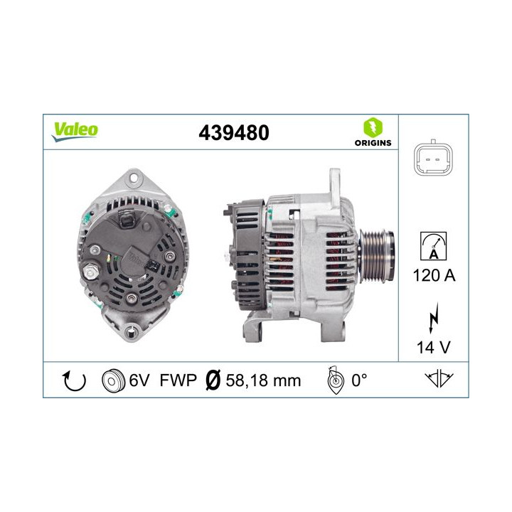 Kintamosios srovės generatorius VALEO 439480