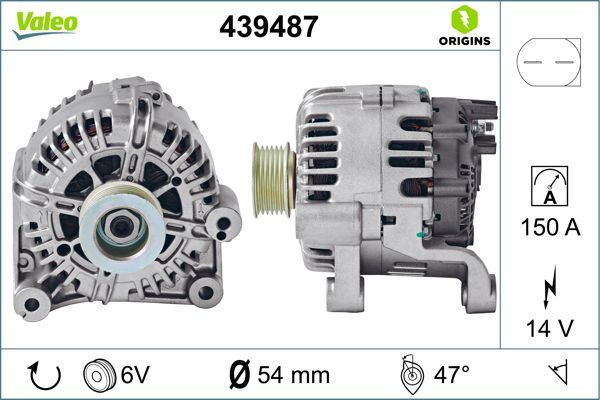 Kintamosios srovės generatorius VALEO 439487