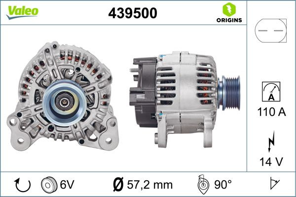 Kintamosios srovės generatorius VALEO 439500