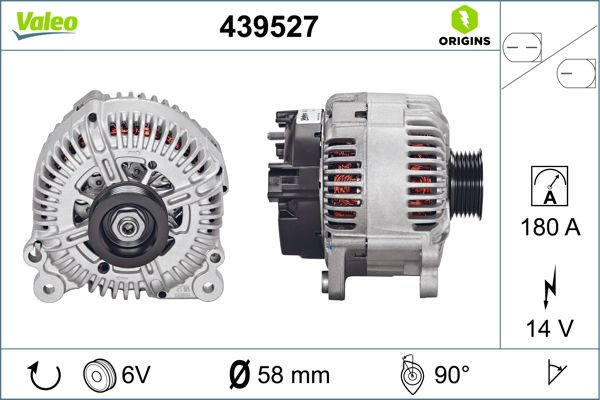 Kintamosios srovės generatorius VALEO 439527