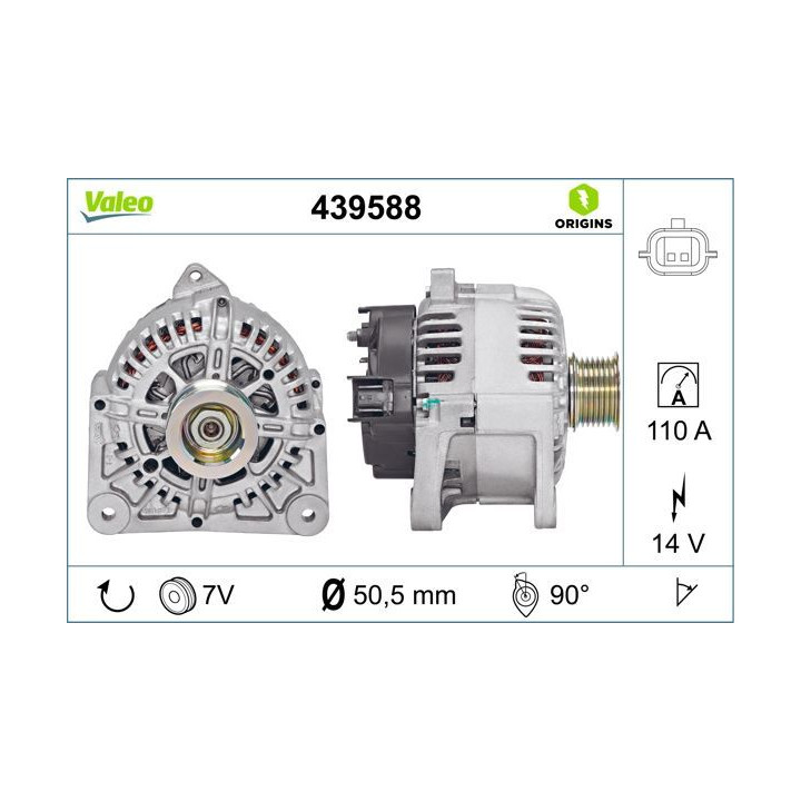 Kintamosios srovės generatorius VALEO 439588