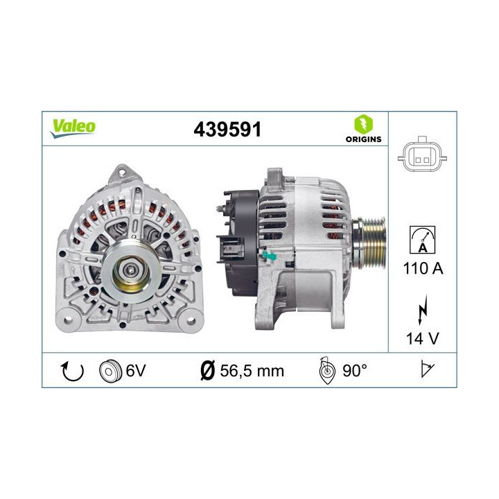 Kintamosios srovės generatorius VALEO 439591