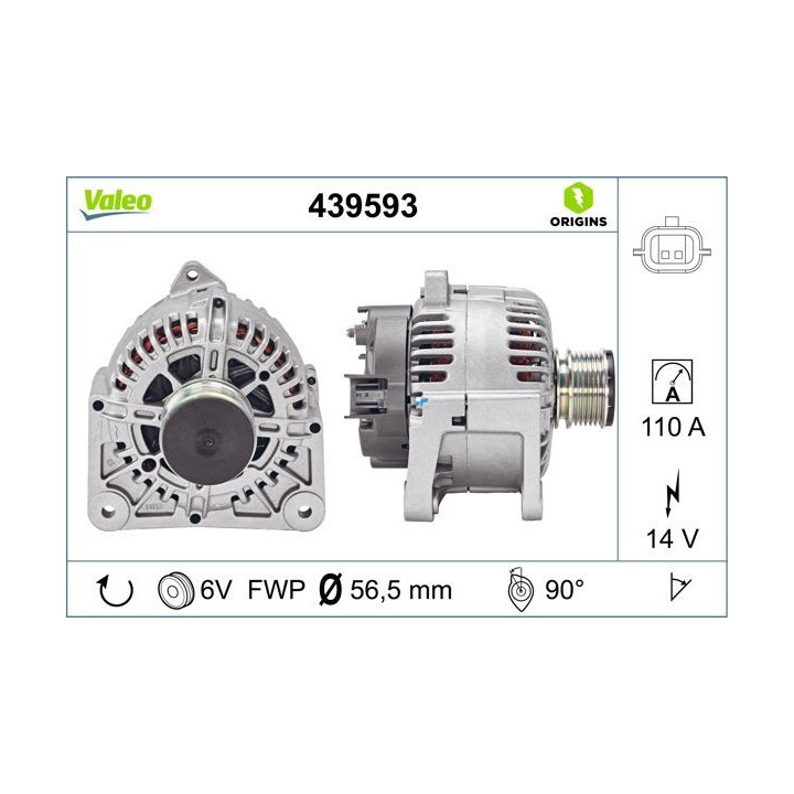 Kintamosios srovės generatorius VALEO 439593
