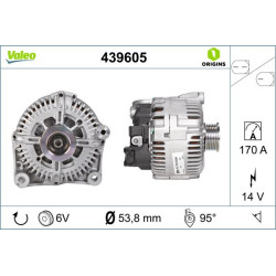 Kintamosios srovės generatorius VALEO 439605