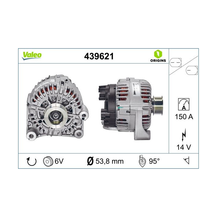 Kintamosios srovės generatorius VALEO 439621