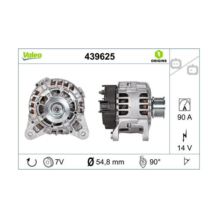 Kintamosios srovės generatorius VALEO 439625