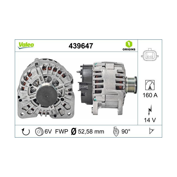 Kintamosios srovės generatorius VALEO 439647