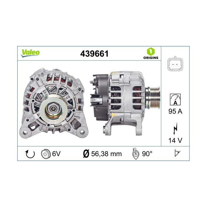 Kintamosios srovės generatorius VALEO 439661