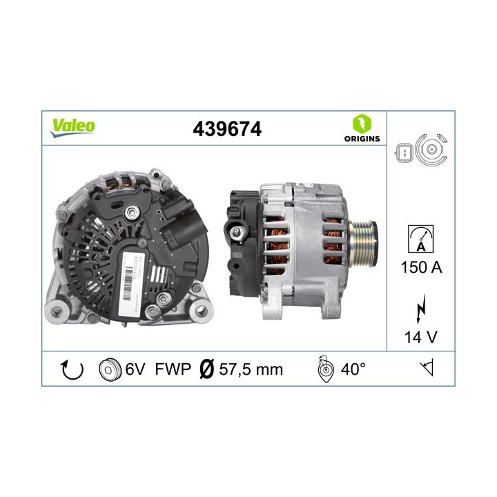 Kintamosios srovės generatorius VALEO 439674