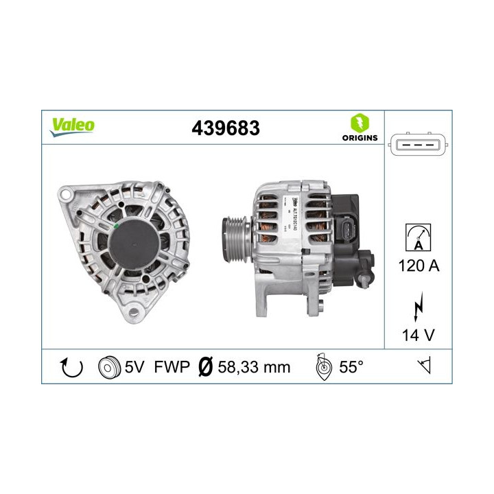Kintamosios srovės generatorius VALEO 439683