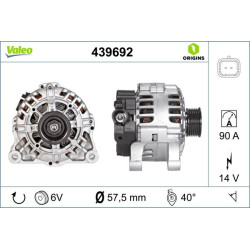 Kintamosios srovės generatorius VALEO 439692