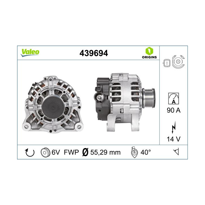 Kintamosios srovės generatorius VALEO 439694