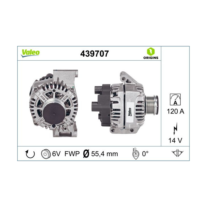 Kintamosios srovės generatorius VALEO 439707