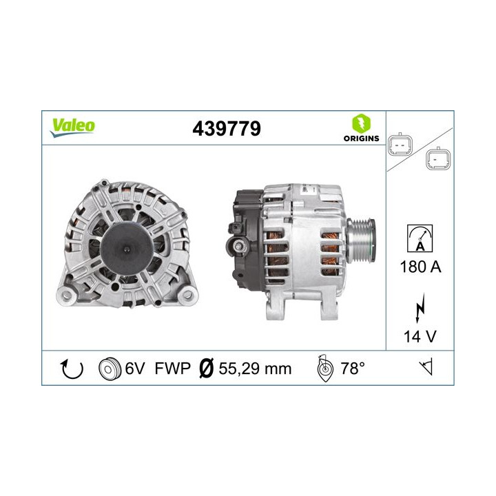 Kintamosios srovės generatorius VALEO 439779