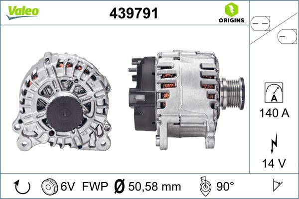 Kintamosios srovės generatorius VALEO 439791