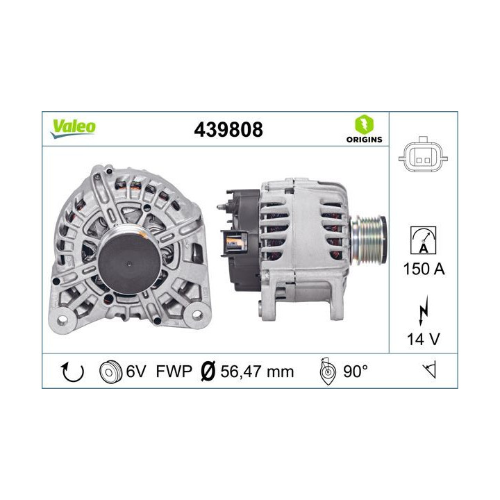 Kintamosios srovės generatorius VALEO 439808