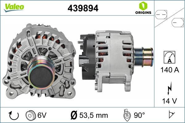 Kintamosios srovės generatorius VALEO 439894