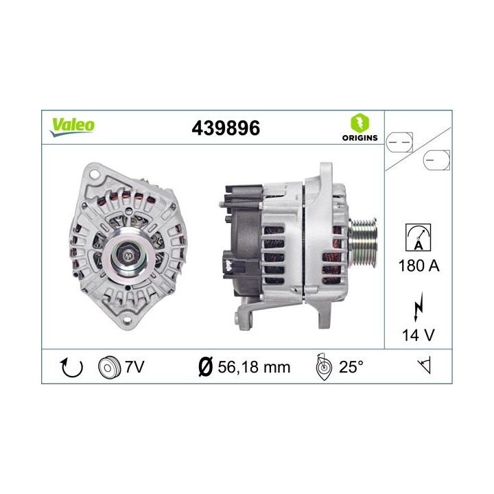 Kintamosios srovės generatorius VALEO 439896