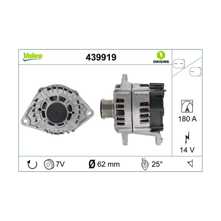 Kintamosios srovės generatorius VALEO 439919