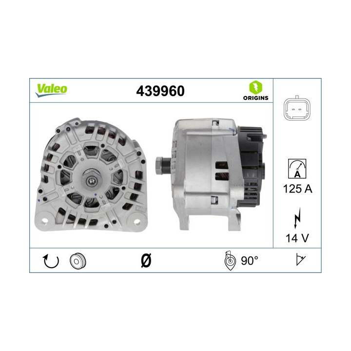 Kintamosios srovės generatorius VALEO 439960