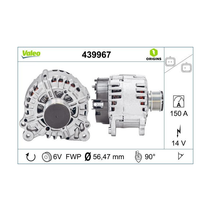 Kintamosios srovės generatorius VALEO 439967