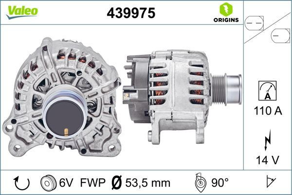 Kintamosios srovės generatorius VALEO 439975