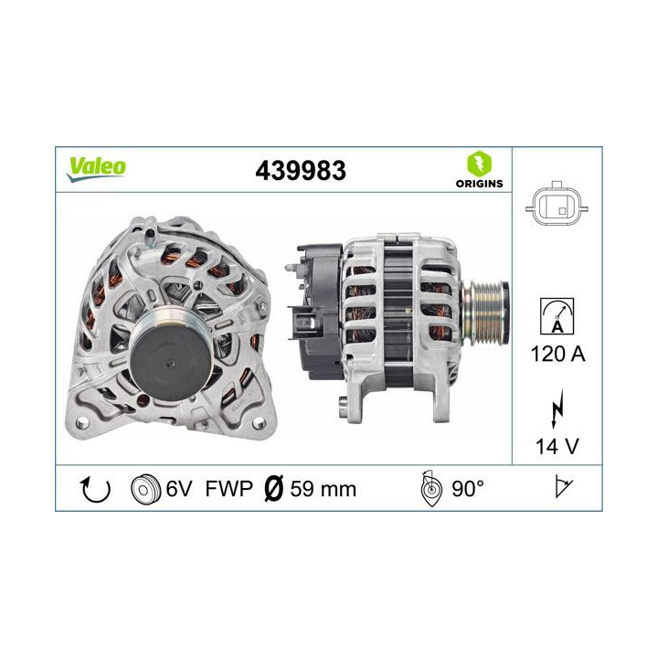 Kintamosios srovės generatorius VALEO 439983