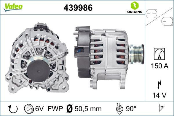 Kintamosios srovės generatorius VALEO 439986