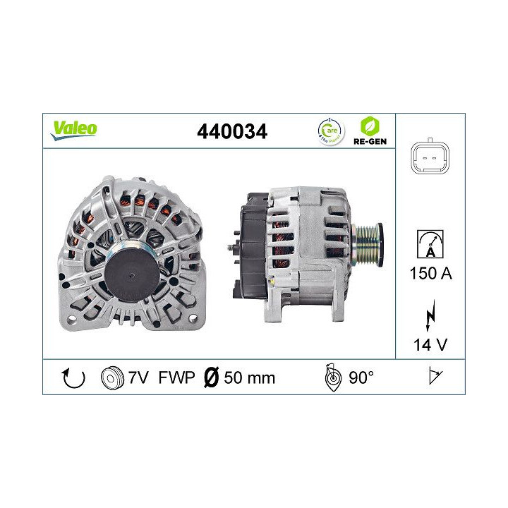 Kintamosios srovės generatorius VALEO 440034