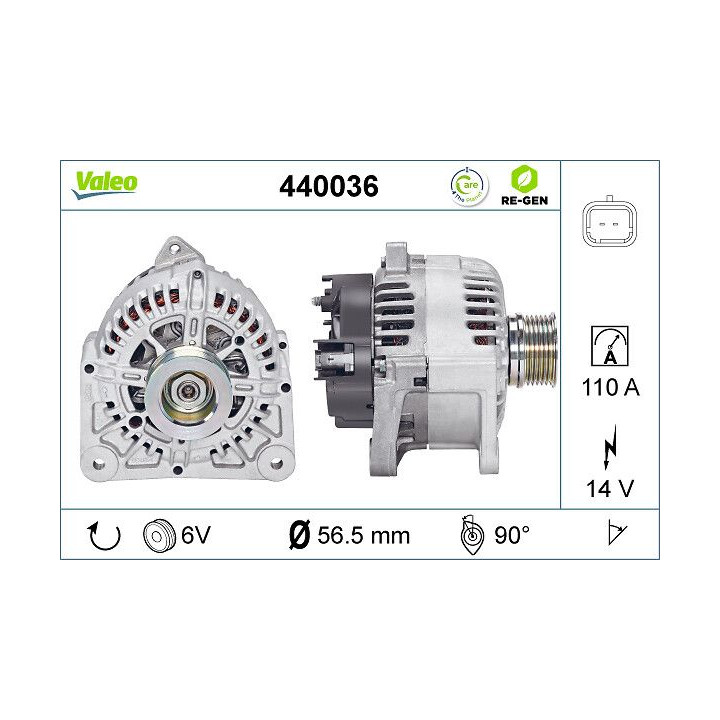 Kintamosios srovės generatorius VALEO 440036