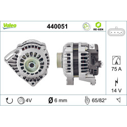 Kintamosios srovės generatorius VALEO 440051
