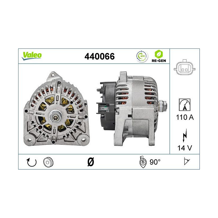Kintamosios srovės generatorius VALEO 440066