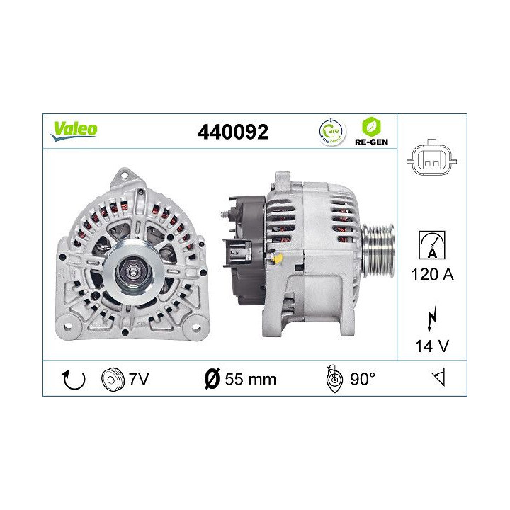 Kintamosios srovės generatorius VALEO 440092