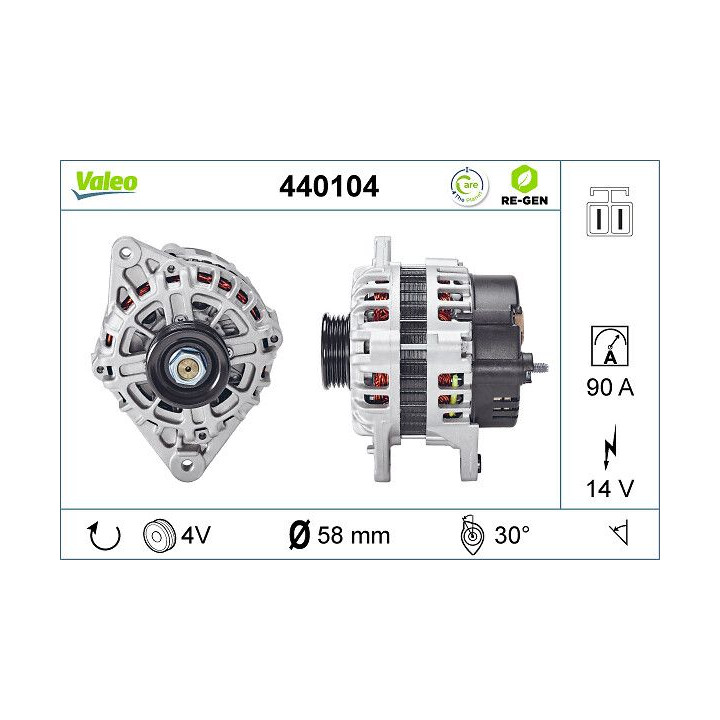 Kintamosios srovės generatorius VALEO 440104