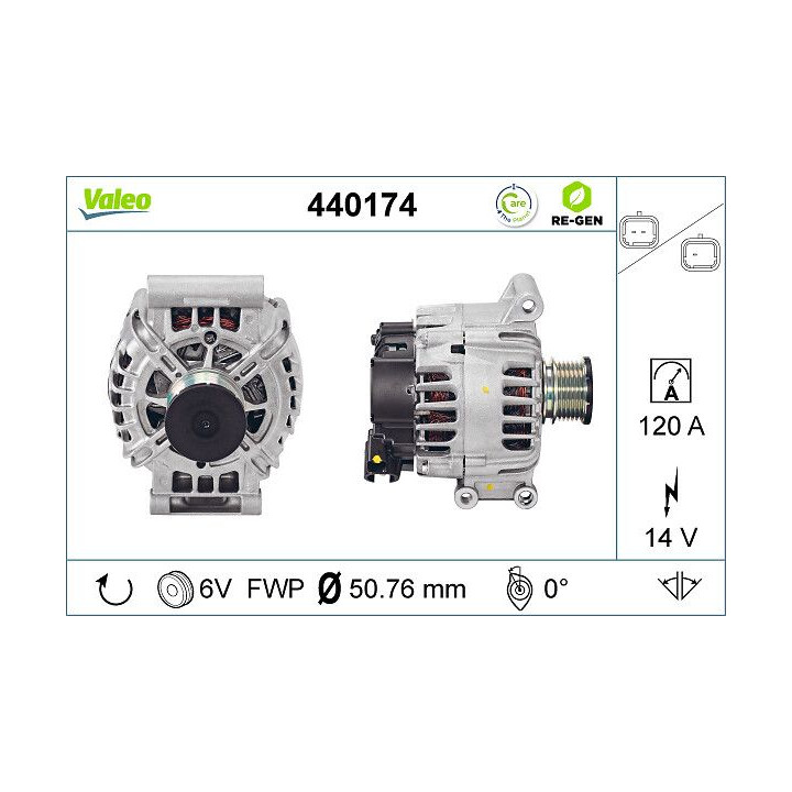 Kintamosios srovės generatorius VALEO 440174