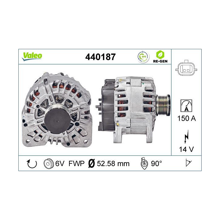 Kintamosios srovės generatorius VALEO 440187