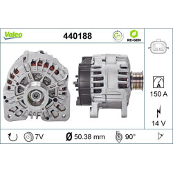 Kintamosios srovės generatorius VALEO 440188