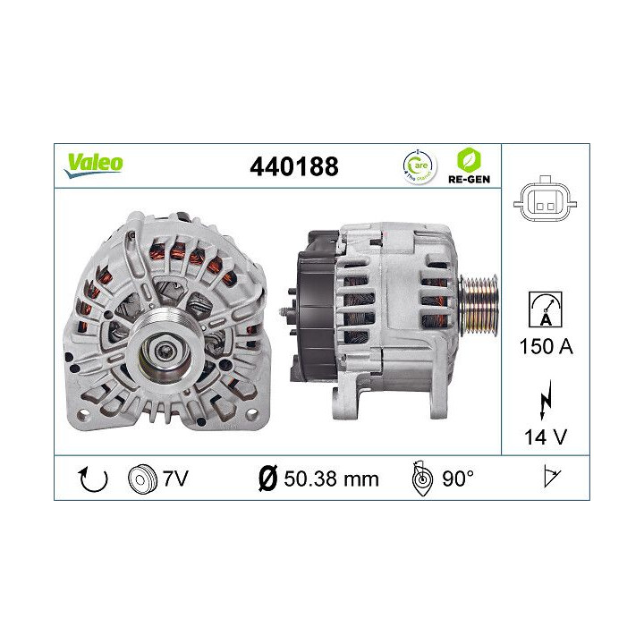 Kintamosios srovės generatorius VALEO 440188