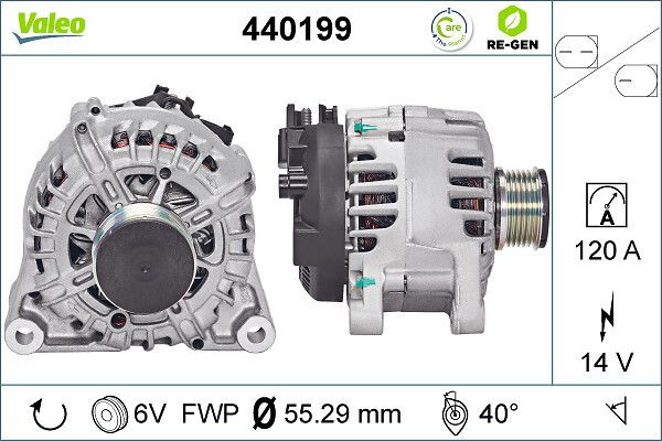 Kintamosios srovės generatorius VALEO 440199