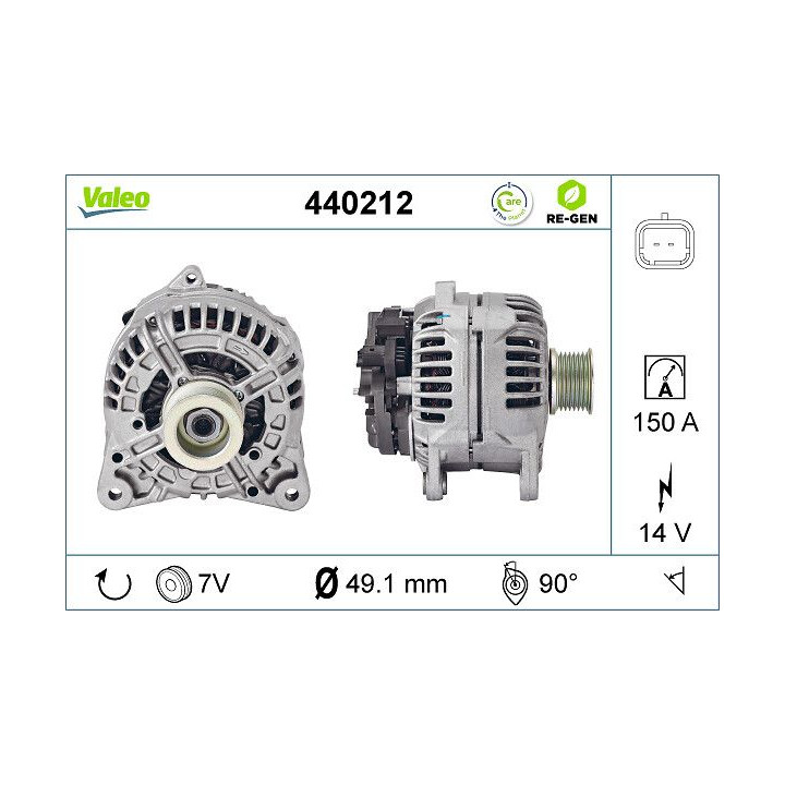 Kintamosios srovės generatorius VALEO 440212