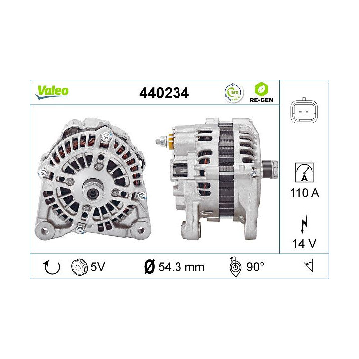 Kintamosios srovės generatorius VALEO 440234