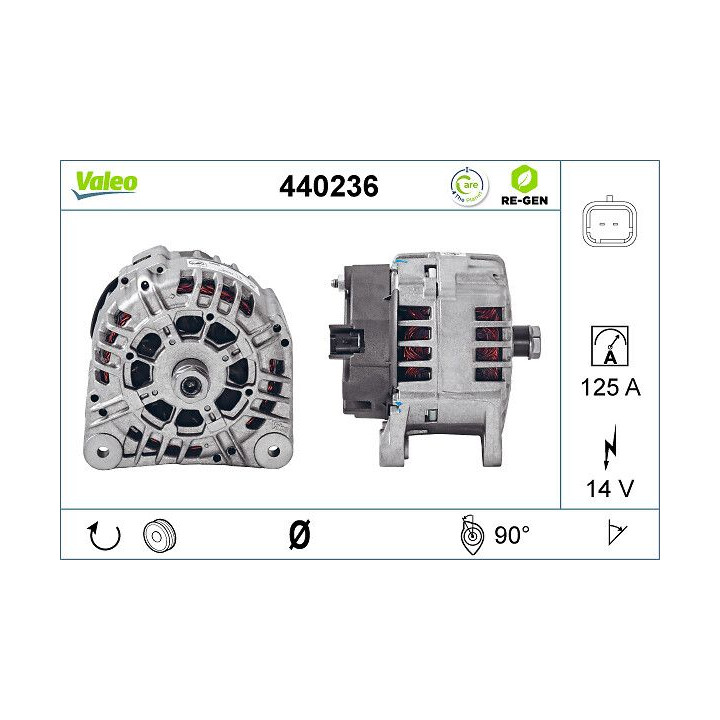 Kintamosios srovės generatorius VALEO 440236