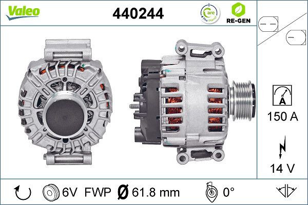 Kintamosios srovės generatorius VALEO 440244