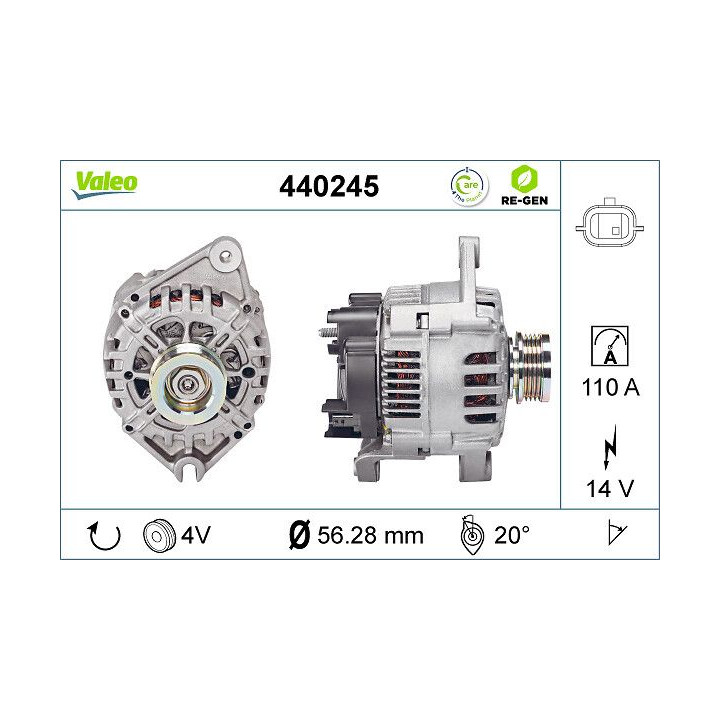 Kintamosios srovės generatorius VALEO 440245
