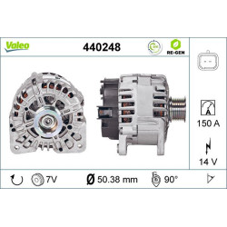 Kintamosios srovės generatorius VALEO 440248