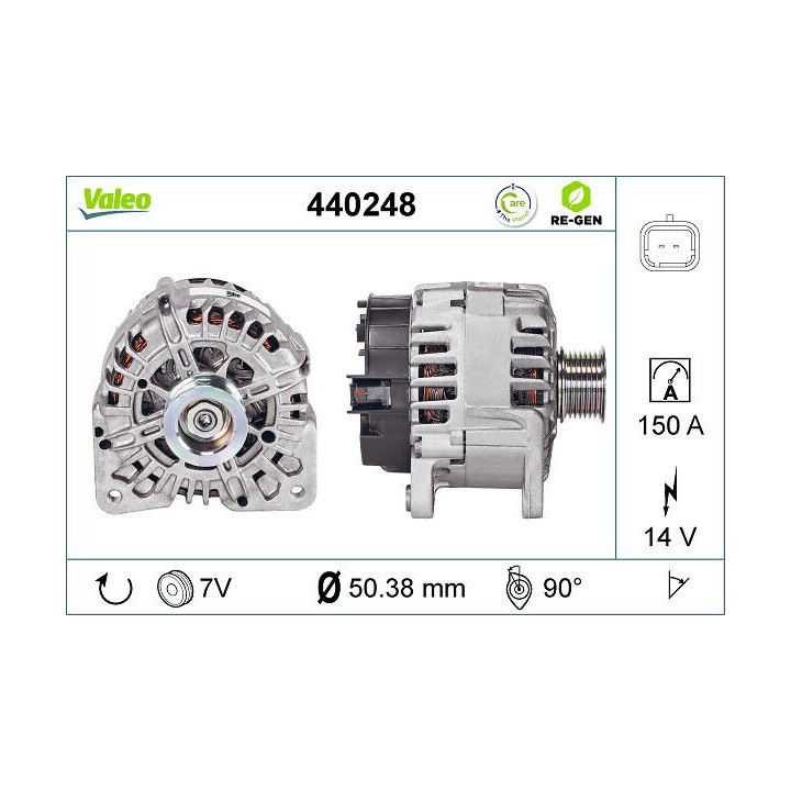 Kintamosios srovės generatorius VALEO 440248