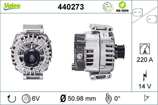Kintamosios srovės generatorius VALEO 440273