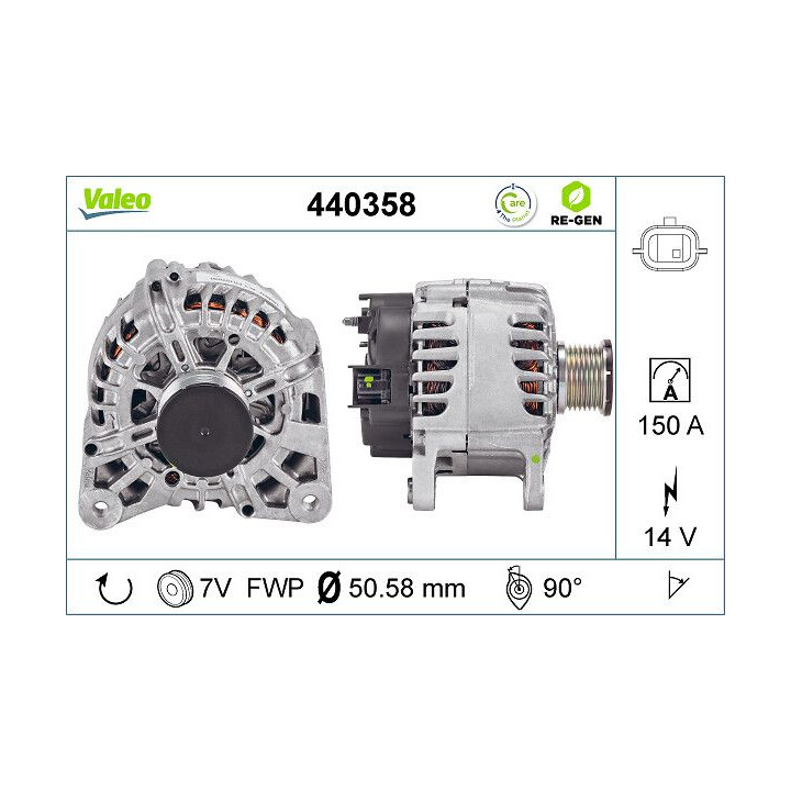 Kintamosios srovės generatorius VALEO 440358