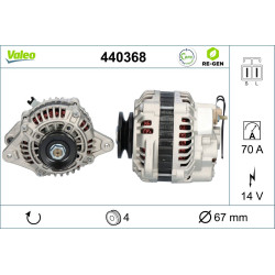 Kintamosios srovės generatorius VALEO 440368