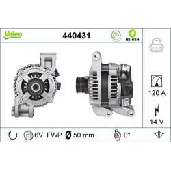 Kintamosios srovės generatorius VALEO 440431
